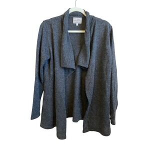 Alpaca Imports Charcoal Gray Cardigan Sweater Women's Size Medium